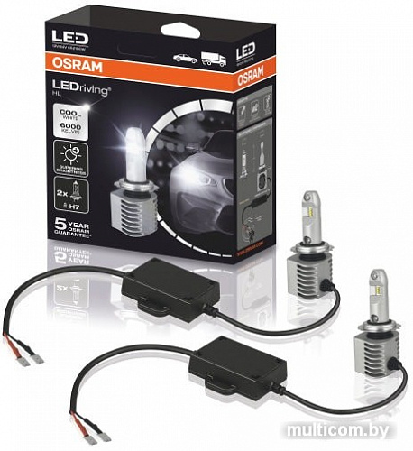 Светодиодная лампа Osram H7 65210CW 2шт