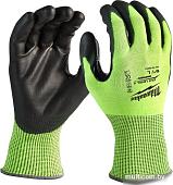Перчатки хозяйственные Milwaukee Hi-Vis Cut level 4/D 10/XL 4932479929