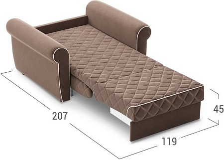 Кресло-кровать Moon Trade Гамбург 123 002654 (коричневый)
