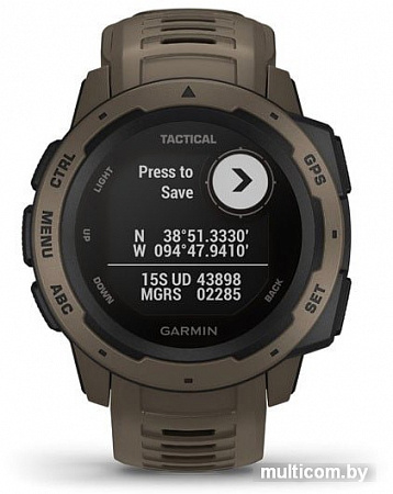 Умные часы Garmin Instinct Tactical Edition (коричневый)