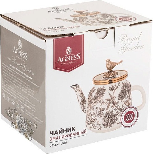 Чайник без свистка Agness Royal Garden 950-087