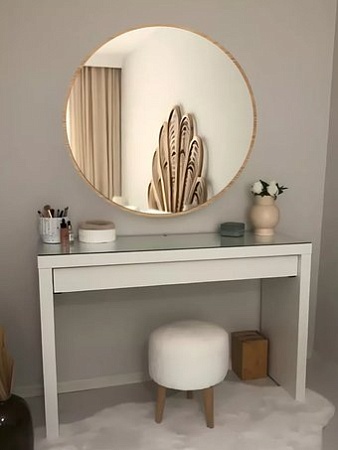 Зеркало eMZe 90 UV.90.90.DUB (дуб с УФ-окантовкой)