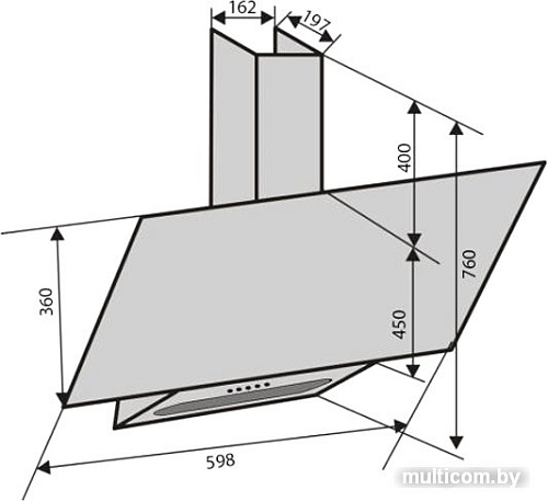 Кухонная вытяжка Schtoff Classic 60 (белый)
