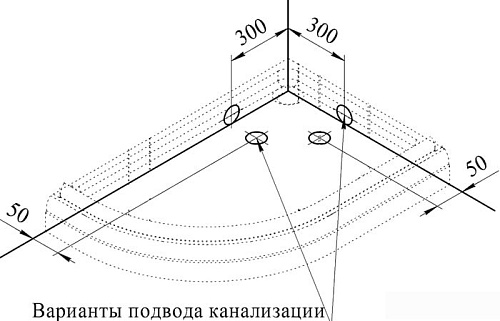 Душевой поддон Radomir 120x80 1-11-0-1-0-008
