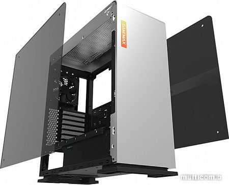Корпус GameMax 9909 Vega с закаленным стеклом и окном (белый)