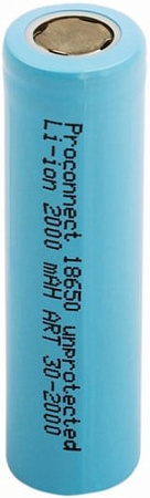 Аккумуляторы PROconnect 18650 2000mAh 30-2000-01