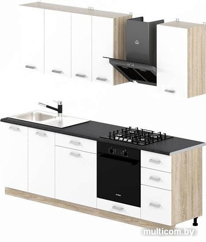 Кухня Славянская столица 36-2 (дуб сонома/белый)