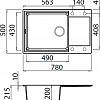 Кухонная мойка Elleci Easy 310 Espresso 78