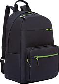 Школьный рюкзак Grizzly RQL-118-31 (черный/салатовый)