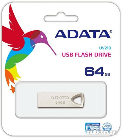 USB Flash A-Data UV210 64GB [AUV210-64G-RGD]