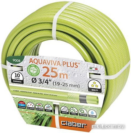 Шланг Claber Aquaviva Plus 9008 (3/4", 25 м)