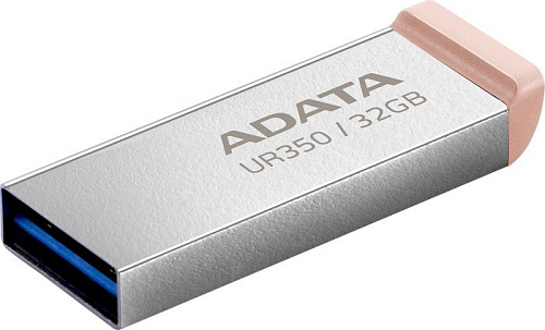 USB Flash ADATA UR350 32GB UR350-32G-RSR/BG (серебристый/коричневый)