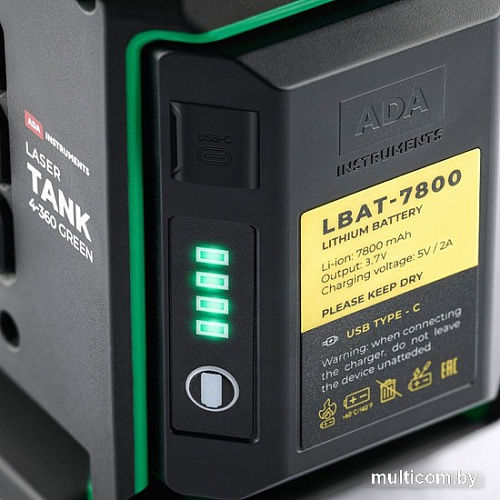 Аккумулятор ADA Instruments LBAT-7800 A00700 (3.7В/7.8 Ач)