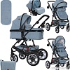 Универсальная коляска Lorelli Lora 2020 (3 в 1, голубой)