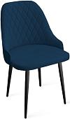 Стул Трия Гранд К1К (черный муар/велюр Confetti Blue)