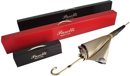 Зонт Pasotti Sculls Pelle Sculls Black