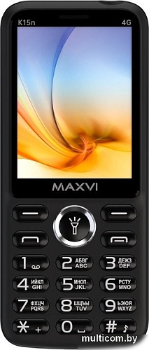 Телефон Maxvi K15n 4G (черный)