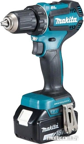 Дрель-шуруповерт Makita DDF485SYE (с 2-мя АКБ, кейс)