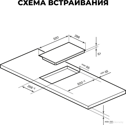 Варочная панель LEX EVI 320A WH