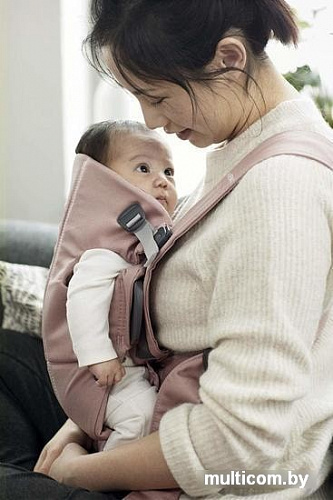 Рюкзак-переноска BabyBjorn Mini Cotton (dusty pink)