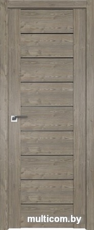 Межкомнатная дверь ProfilDoors 98XN 60x200 (каштан темный/стекло графит)