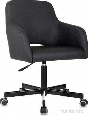 Офисное кресло Бюрократ CH-380M (черный экокожа)