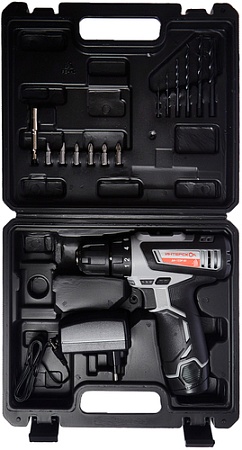 Дрель-шуруповерт Интерскол ДА-12ЭР-01 (с 1-им АКБ, кейс)