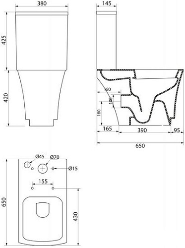 Унитаз BelBagno Regina BB104CP