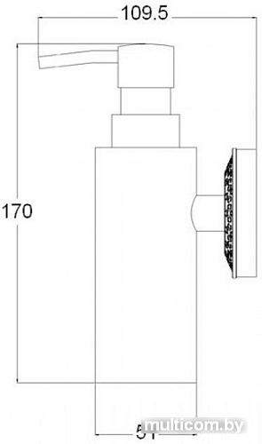 Дозатор для жидкого мыла ZorG AZR 16 BR (бронзовый)