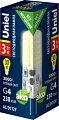 Светодиодная лампочка Uniel LED-JC-12/3W/3000K/G4/CL SIZ05TR UL-00010366