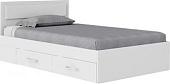 Кровать Mio Tesoro Абрау с ящиками 160x200 (белый текстурный)