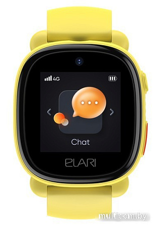 Детские умные часы Elari KidPhone 4G Lite (желтый)