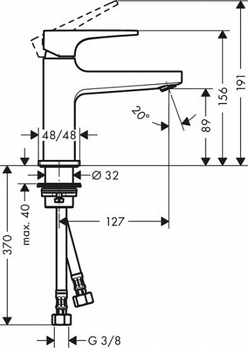 Смеситель Hansgrohe Metropol 74500000