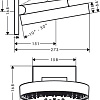 Верхний душ Hansgrohe Rainfinity 250 3jet 26232000 (хром)