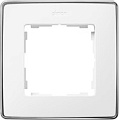 Рамка Simon 82 Detail 8201610-244 (белый/хром)