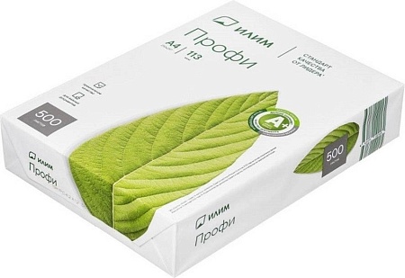 Офисная бумага ИЛИМ Профи А4 80г/м2 500 л ИП80A4