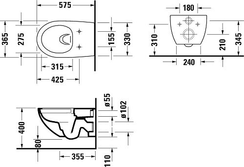 Duravit Architec Rimless 45726900A1