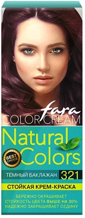 Крем-краска Fara Natural Colors 321 темный баклажан 50 мл