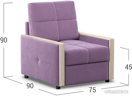 Интерьерное кресло Moon Trade Мадрид 125 002499 (розовый)