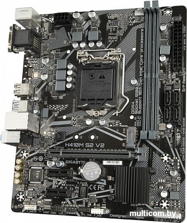 Материнская плата Gigabyte H410M S2 V2 (rev. 1.0)