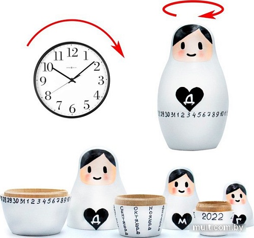 Развивающая игра Брестская Матрешка Матрешка-календарь (набор 3 шт)