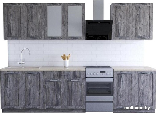 Кухня Хоум Лайн Грация 2400 (сосна пасадена/сосна пасадена)