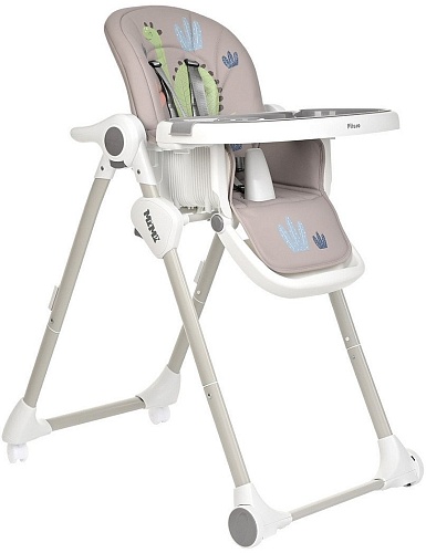 Высокий стульчик Pituso Mimi (дино, бежевый)