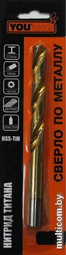 Сверло Yourtools HSS-TiN 8.5х75х117 мм