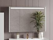 Belux Шкаф с зеркалом Бристоль ВШ 120 (1, белый глянцевый)