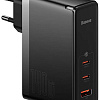 Сетевое зарядное Baseus GaN5 Pro Fast Charger 2C+U 140W EU (черный)