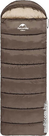 Спальный мешок Naturehike U250S NH20MSD07 (правая молния, коричневый)