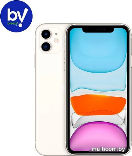 Смартфон Apple iPhone 11 128GB Воcстановленный by Breezy, грейд C (белый)