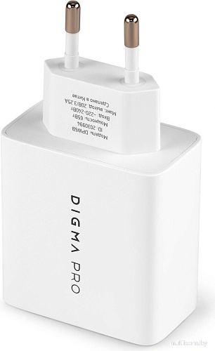 Сетевое зарядное Digma Pro DPW6B