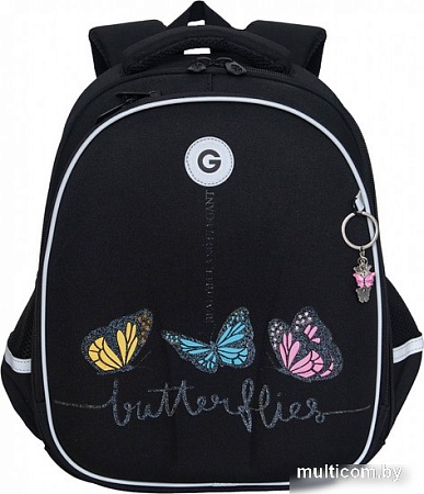 Школьный рюкзак Grizzly RAz-486-8 (черный)